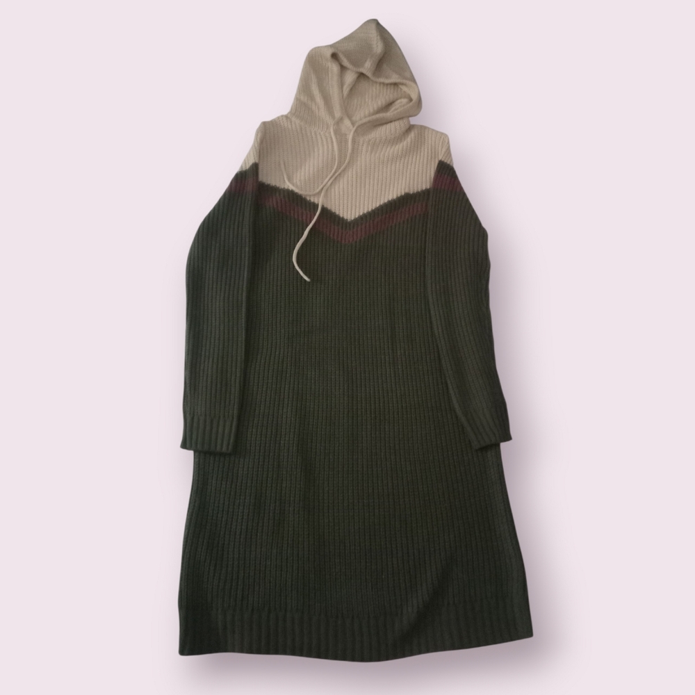 Say What? hooded sweater dress